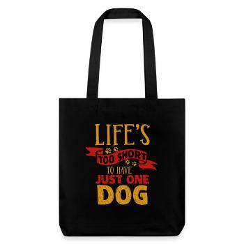 chien - Tote bag épais recyclé Stanley/Stella - noir - Devant