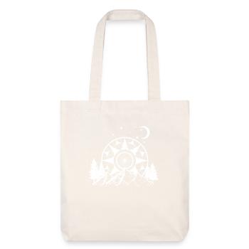 Montagnes Nature Mandala Camping randonnée cadeau - Tote bag épais recyclé Stanley/Stella - blanc cassé - Devant
