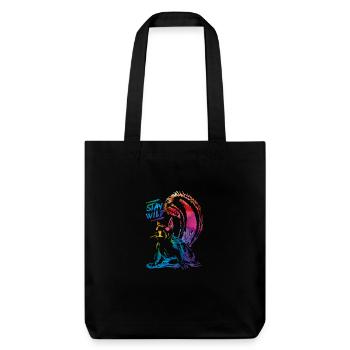 écureuil - Tote bag épais recyclé Stanley/Stella - noir - Devant