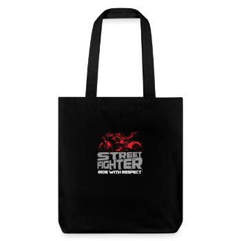 Streetfighter Roulez avec respect - Tote bag épais recyclé Stanley/Stella - noir - Devant