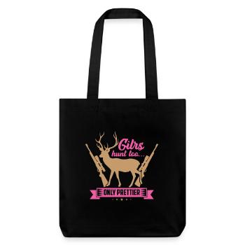 Jolie chasseur - Tote bag épais recyclé Stanley/Stella - noir - Devant