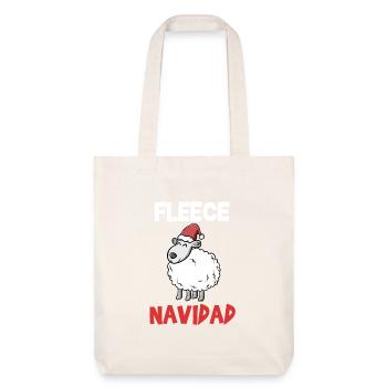 Fleece Navidad sweet sheep Christmas gift - Stanley/Stella Heavyweight Recycled Tote Bag - natural white - Front