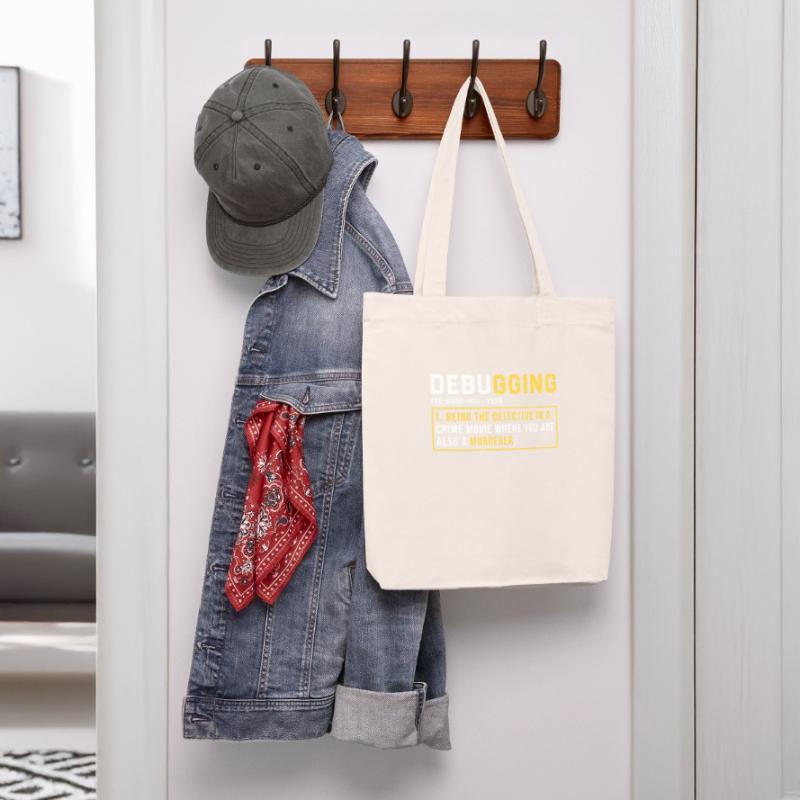 Debugging Programming Programmer Gift Stanley/Stella Heavyweight Recycled Tote Bag