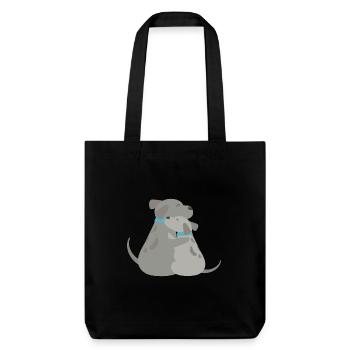 Chien câlin - Tote bag épais recyclé Stanley/Stella - noir - Devant
