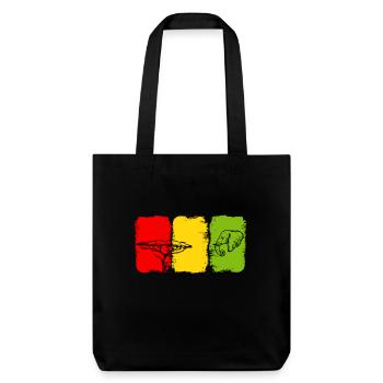 Drapeau de la Guinée - Tote bag épais recyclé Stanley/Stella - noir - Devant