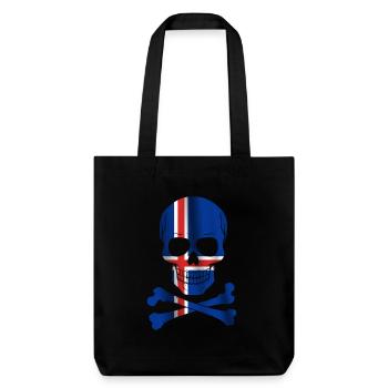 Drapeau de l’Islande - Tote bag épais recyclé Stanley/Stella - noir - Devant