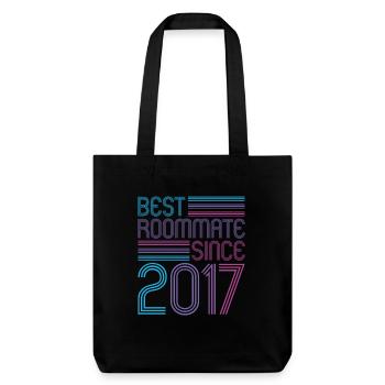 Best roommate since 2017 love your roomates - Stanley/Stella Heavyweight Recycled Tote Bag - black - Front
