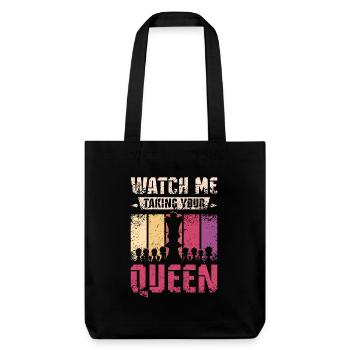Prendre votre reine aux échecs - Tote bag épais recyclé Stanley/Stella - noir - Devant