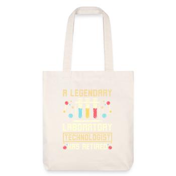 Un technologue de laboratoire légendaire a pris sa retraite - Tote bag épais recyclé Stanley/Stella - blanc cassé - Devant