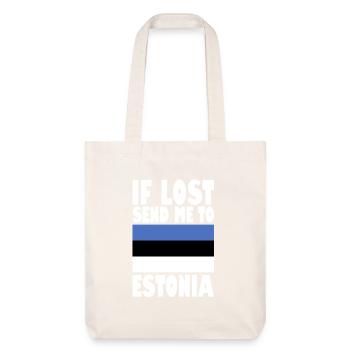 Drapeau de l’Estonie - Tote bag épais recyclé Stanley/Stella - blanc cassé - Devant