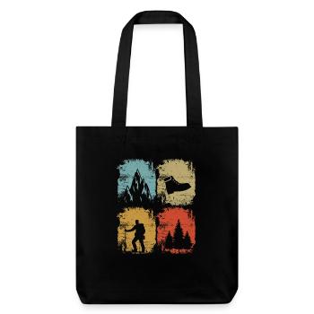 Randonnée Vintage - Tote bag épais recyclé Stanley/Stella - noir - Devant