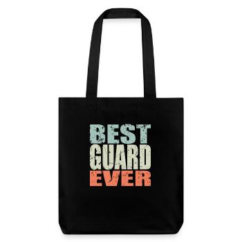 Best Security Guard ever Security Guard Gift - Stanley/Stella Heavyweight Recycled Tote Bag - black - Front