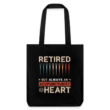 Retraité mais toujours acupuncteur dans l’âme - Tote bag épais recyclé Stanley/Stella - noir - Devant
