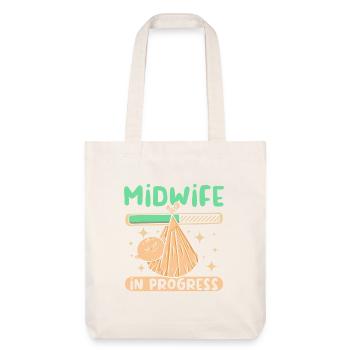 Midwife in progress - Stanley/Stella Heavyweight Recycled Tote Bag - natural white - Front