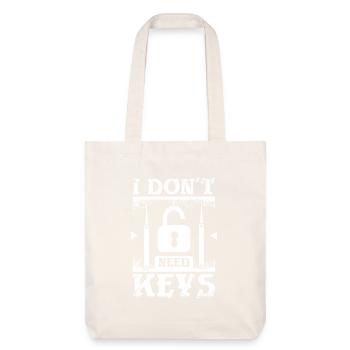 I don't need keys locksmith - Stanley/Stella recycelter Heavyweight Stoffbeutel - Naturweiß - Vorne