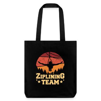 Ziplining team - Stanley/Stella recycelter Heavyweight Stoffbeutel - Schwarz - Vorne