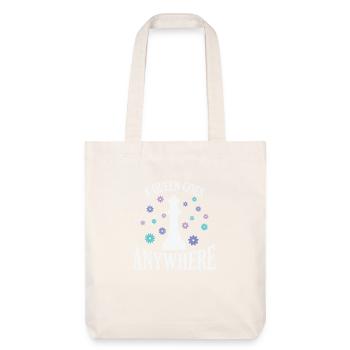 A Queen goes Anywhere Chess Brain Teaser - Stanley/Stella Heavyweight Recycled Tote Bag - natural white - Front