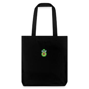 Lunettes Avocado Nerd Pixel Design Pixel Art - Tote bag épais recyclé Stanley/Stella - noir - Devant