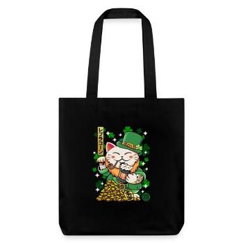 Saint Patrick - Luprechaun Maneki Neko - Tote bag épais recyclé Stanley/Stella - noir - Devant