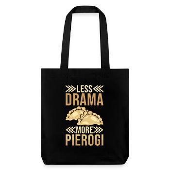 Pierogi dumplings - Stanley/Stella Heavyweight Recycled Tote Bag - black - Front