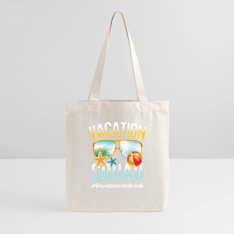 Developer Vacation Squad #Developeronbreak Stanley/Stella Heavyweight Recycled Tote Bag