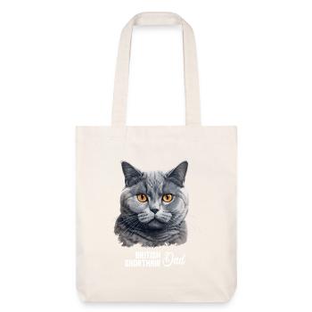 British Shorthair - Stanley/Stella Heavyweight Recycled Tote Bag - natural white - Front