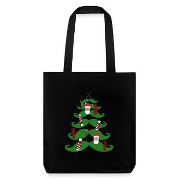 Salon de coiffure Noël - Tote bag épais recyclé Stanley/Stella - noir - Devant