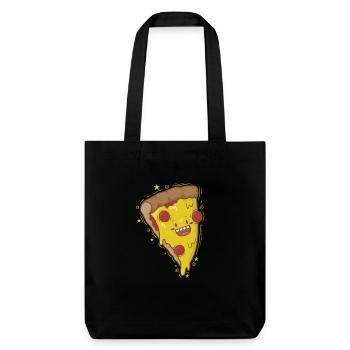 Salami Pizza est heureux - Tote bag épais recyclé Stanley/Stella - noir - Devant