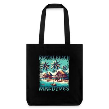 Maldives Reethi Beach Grunge Recreation - Stanley/Stella Heavyweight Recycled Tote Bag - black - Front