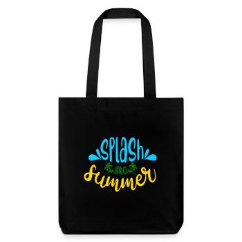 Splash into Summer - Stanley/Stella Heavyweight Recycled Tote Bag - black - Front