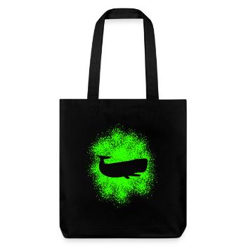 Sperm Whale Ocean Protector - Stanley/Stella Heavyweight Recycled Tote Bag - black - Front