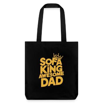 Sofa King Awesome Dad - Stanley/Stella Heavyweight Recycled Tote Bag - black - Front