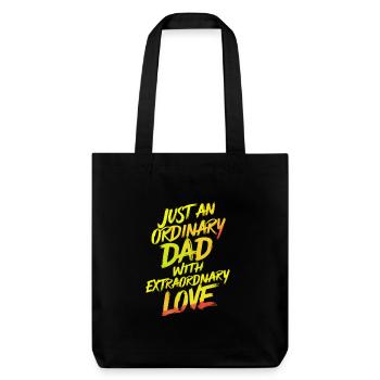 Papa ordinaire, amour extraordinaire - Tote bag épais recyclé Stanley/Stella - noir - Devant