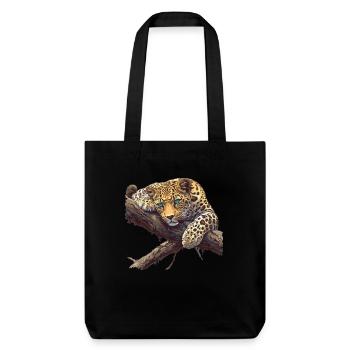 Amur Leopard Amurleoparden Amurleopard - Stanley/Stella Heavyweight Recycled Tote Bag - black - Front
