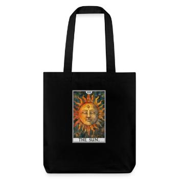 Carte de tarot Carte de tarot Le soleil Le soleil - Tote bag épais recyclé Stanley/Stella - noir - Devant