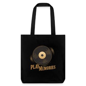 TOURNE-DISQUES - Tote bag épais recyclé Stanley/Stella - noir - Devant