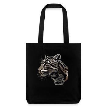 Clouded Leopard Nebelparder - Stanley/Stella Heavyweight Recycled Tote Bag - black - Front