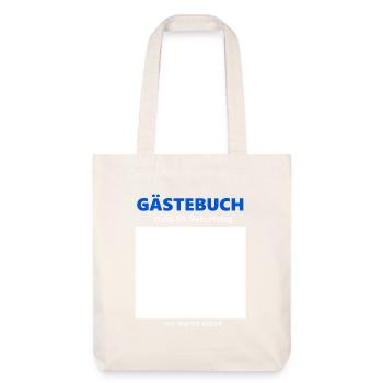 60th Birthday Guestbook to Sign Funny - Stanley/Stella Heavyweight Recycled Tote Bag - natural white - Front