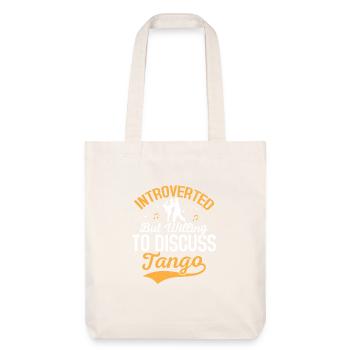 Introverted But Willing To Discuss Tango Latin Mus - Stanley/Stella Heavyweight Recycled Tote Bag - natural white - Front