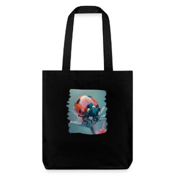 Ladybug Marienkäfer - Stanley/Stella Heavyweight Recycled Tote Bag - black - Front