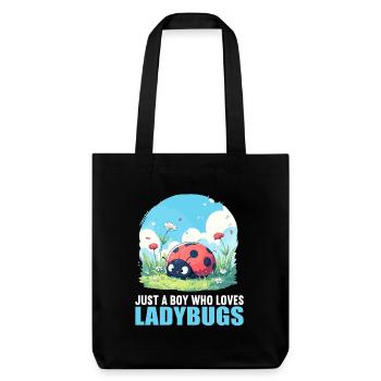 Ladybug Marienkäfer - Stanley/Stella Heavyweight Recycled Tote Bag - black - Front