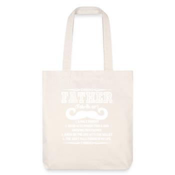 Father Good With Power Tools Father's day - Stanley/Stella Heavyweight Recycled Tote Bag - natural white - Front