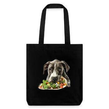 Great Dane - Stanley/Stella recycelter Heavyweight Stoffbeutel - Schwarz - Vorne