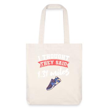 Marathon They Said 1.31 Miles Running - Stanley/Stella Heavyweight Recycled Tote Bag - natural white - Front