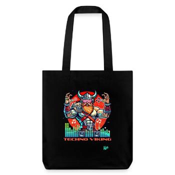 Musique techno Vikings - Tote bag épais recyclé Stanley/Stella - noir - Devant
