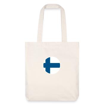 Finland Finnish flag Finn - Stanley/Stella Heavyweight Recycled Tote Bag - natural white - Front