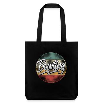 Bowling - Stanley/Stella Heavyweight Recycled Tote Bag - black - Front