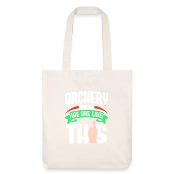 Archery Me Are Like - Stanley/Stella Heavyweight Recycled Tote Bag - natural white - Front