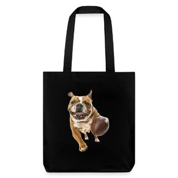 Bouledogue - Tote bag épais recyclé Stanley/Stella - noir - Devant