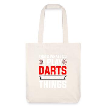 Darts Player 180 Dart - Stanley/Stella Heavyweight Recycled Tote Bag - natural white - Front